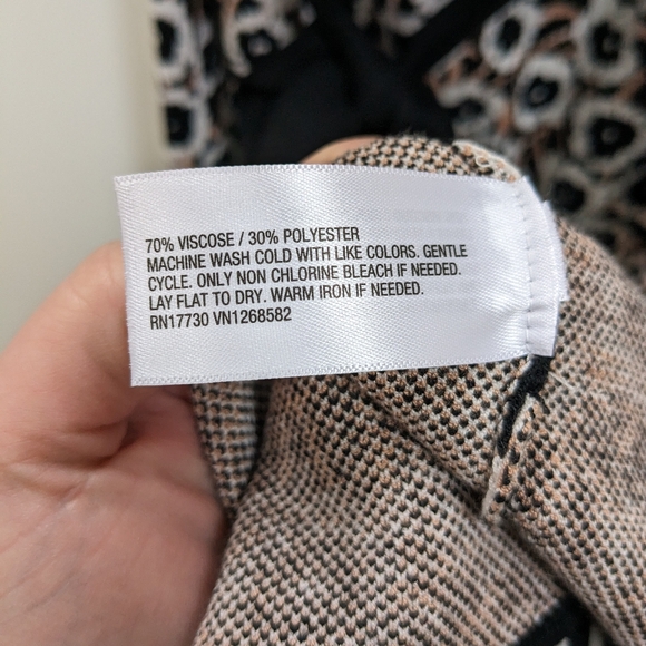 DVF for Target Halter Tie Neck Neutral Poppy Floral Knit Midi Dress Size 2X - Picture 11 of 15